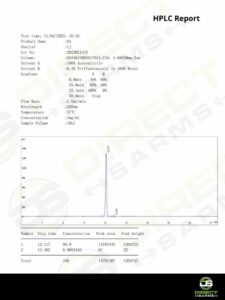S4 Andarine HPLC Certificate